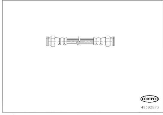 Corteco 49392873 - Bremžu šļūtene ps1.lv