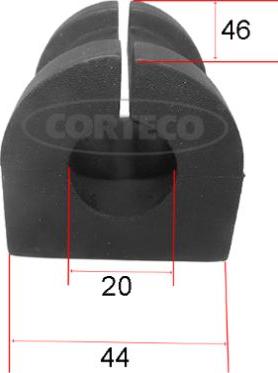 Corteco 49363595 - Bukse, Stabilizators ps1.lv