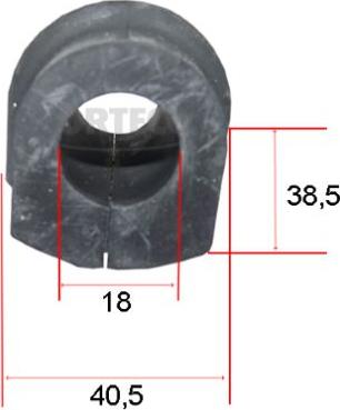 Corteco 49367525 - Bukse, Stabilizators ps1.lv