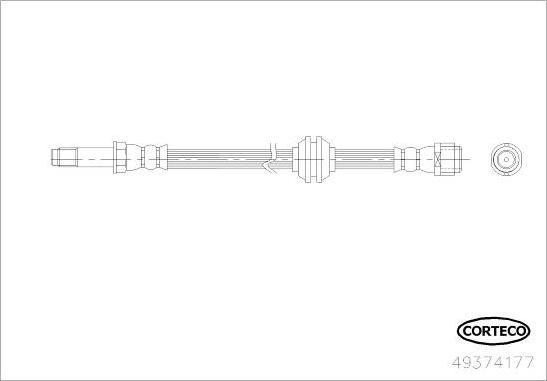 Corteco 49374177 - Bremžu šļūtene ps1.lv