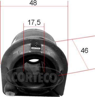 Corteco 49371888 - Bukse, Stabilizators ps1.lv