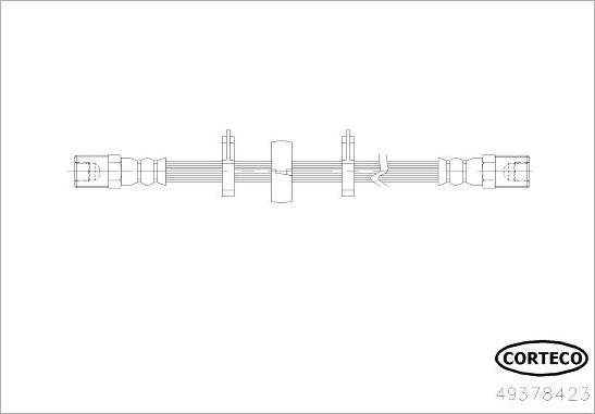 Corteco 49378423 - Bremžu šļūtene ps1.lv