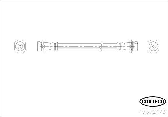 Corteco 49372173 - Bremžu šļūtene ps1.lv