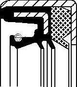 Corteco 01035711B - Vārpstas blīvgredzens, Automātiskā pārnesumkārba ps1.lv