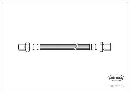 Corteco 19030352 - Bremžu šļūtene ps1.lv