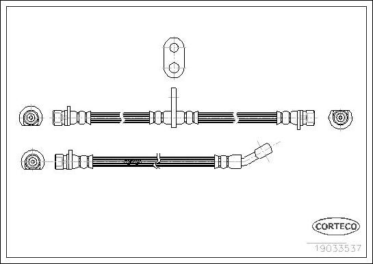 Corteco 19033537 - Bremžu šļūtene ps1.lv