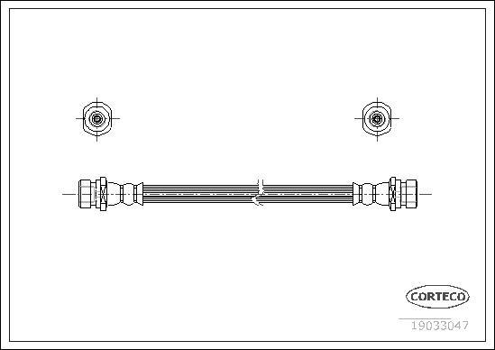 Corteco 19033047 - Bremžu šļūtene ps1.lv