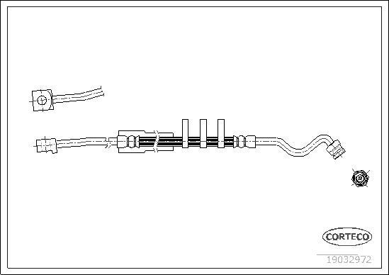 Corteco 19032972 - Bremžu šļūtene ps1.lv