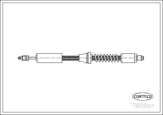 Corteco 19032307 - Bremžu šļūtene ps1.lv