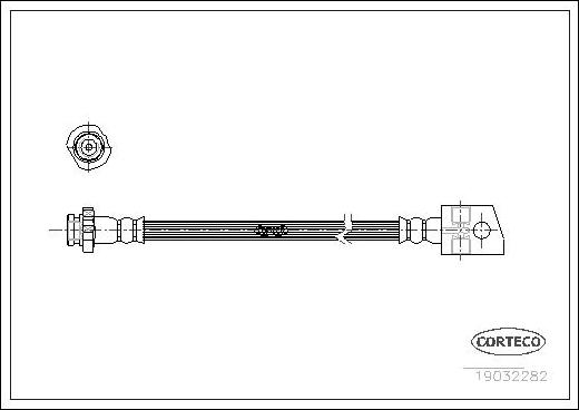 Corteco 19032282 - Bremžu šļūtene ps1.lv