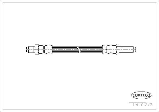 Corteco 19032272 - Bremžu šļūtene ps1.lv