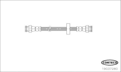 Corteco 19037280 - Bremžu šļūtene ps1.lv