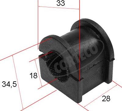 Corteco 80000450 - Bukse, Stabilizators ps1.lv