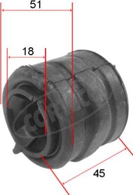 Corteco 80000096 - Bukse, Stabilizators ps1.lv