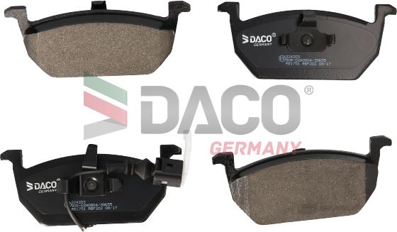 DACO Germany 324203 - Bremžu uzliku kompl., Disku bremzes ps1.lv