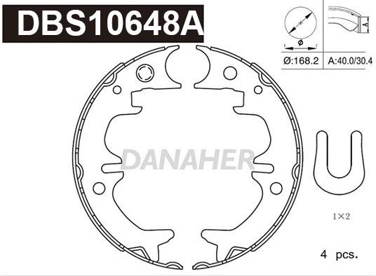 Danaher DBS10648A - Bremžu loku kompl., Stāvbremze ps1.lv