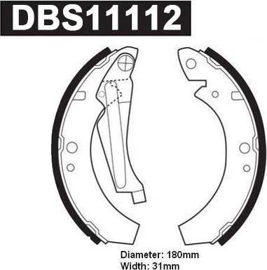 Danaher DBS11112 - Bremžu loku komplekts ps1.lv