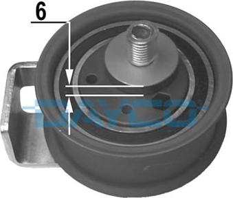 Dayco ATB2143 - Spriegotājrullītis, Gāzu sadales mehānisma piedziņas siksna ps1.lv