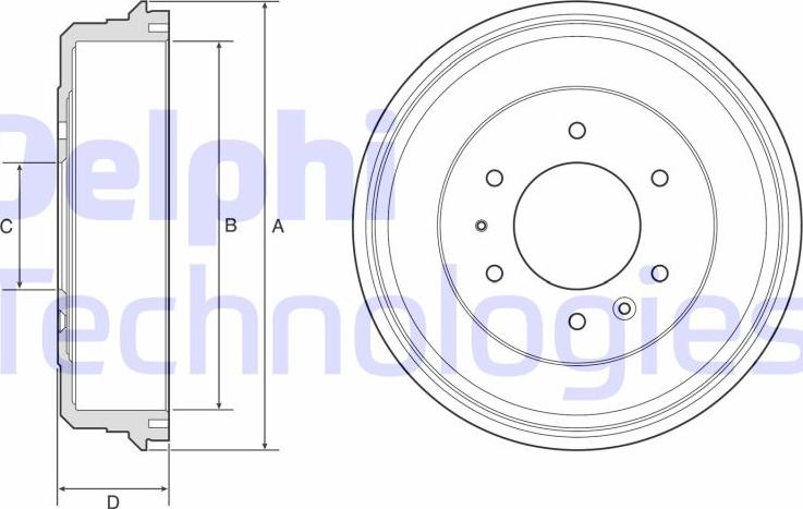 Delphi BF581 - Bremžu trumulis ps1.lv