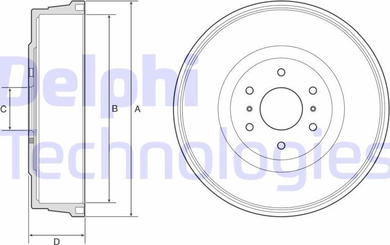 Delphi BF623 - Bremžu trumulis ps1.lv