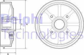 Delphi BFR484 - Bremžu trumulis ps1.lv