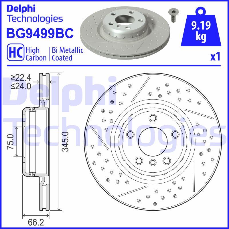 Delphi BG9499BC - Bremžu diski ps1.lv