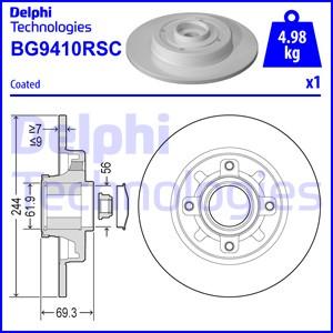Delphi BG9410RSC - Bremžu diski ps1.lv