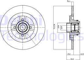 Delphi BG9025RSC - Bremžu diski ps1.lv