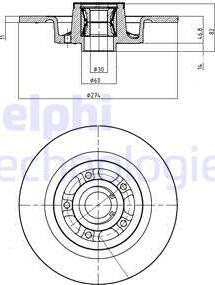 Delphi BG9026RSC - Bremžu diski ps1.lv