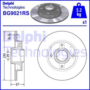 Delphi BG9021RS - Bremžu diski ps1.lv