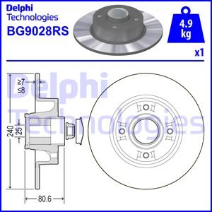 Delphi BG9028RS - Bremžu diski ps1.lv