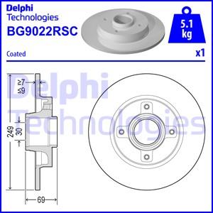 Delphi BG9022RSC - Bremžu diski ps1.lv