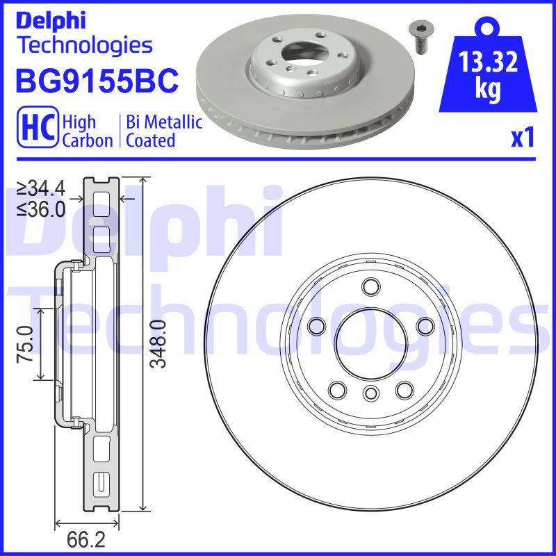 Delphi BG9155BC - Bremžu diski ps1.lv