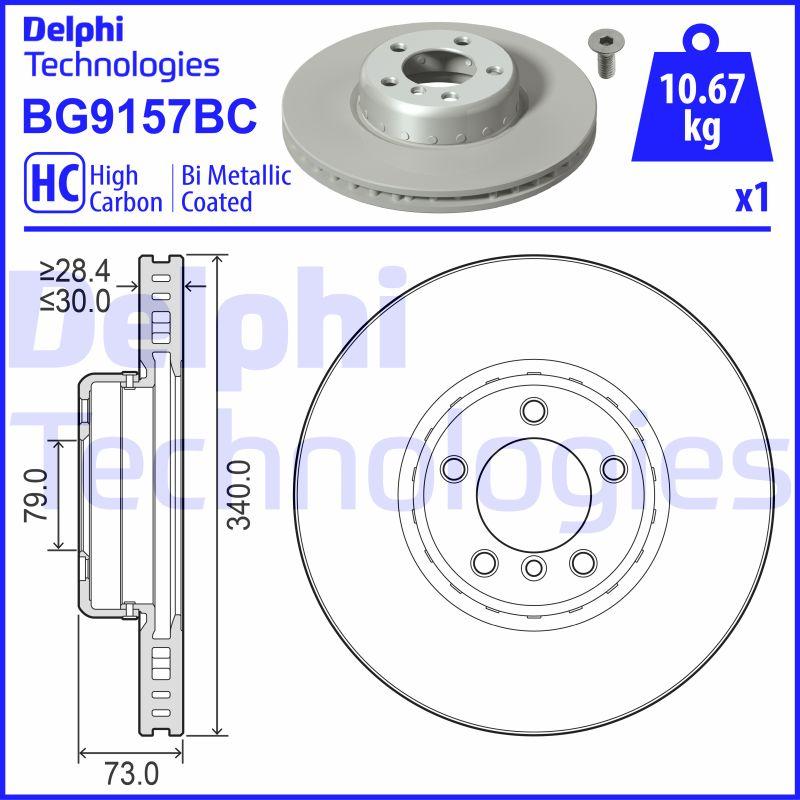 Delphi BG9157BC - Bremžu diski ps1.lv