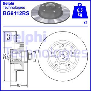 Delphi BG9112RS - Bremžu diski ps1.lv