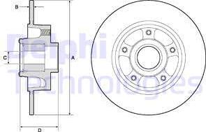 Delphi BG9137RSC - Bremžu diski ps1.lv