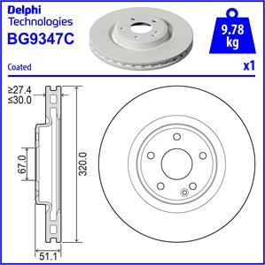 Delphi BG9347C - Bremžu diski ps1.lv