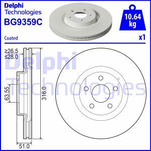 Delphi BG9359C - Bremžu diski ps1.lv