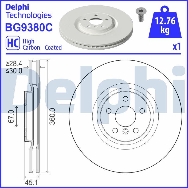 Delphi BG9380C - Bremžu diski ps1.lv