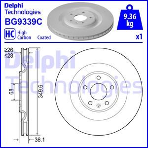 Delphi BG9339C-18B1 - Bremžu diski ps1.lv