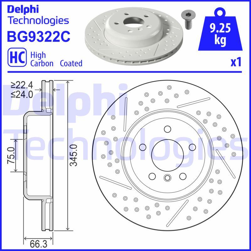 Delphi BG9322C - Bremžu diski ps1.lv