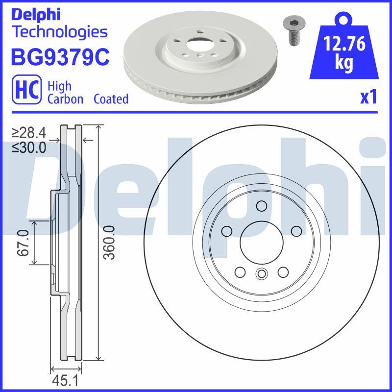 Delphi BG9379C - Bremžu diski ps1.lv