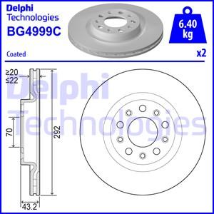 Delphi BG4999C-18B1 - Bremžu diski ps1.lv