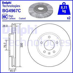 Delphi BG4967C - Bremžu diski ps1.lv
