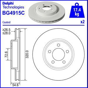 Delphi BG4915C - Bremžu diski ps1.lv