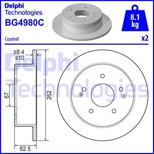 Delphi BG4980C - Bremžu diski ps1.lv