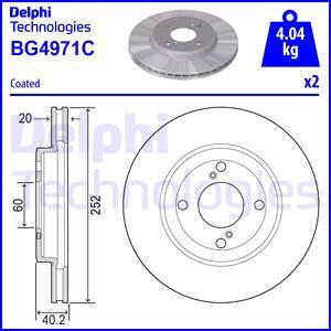 Delphi BG4971C - Bremžu diski ps1.lv