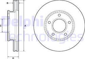 Delphi BG4663C - Bremžu diski ps1.lv