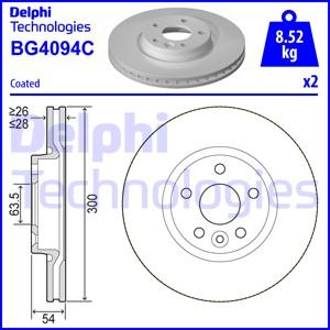 Delphi BG4094C-18B1 - Bremžu diski ps1.lv