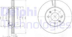 Delphi BG4096 - Bremžu diski ps1.lv